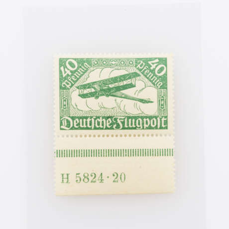 Deutsches Reich - Flugpostmarken 1919, 40 Pf dunkelgrün, - photo 1