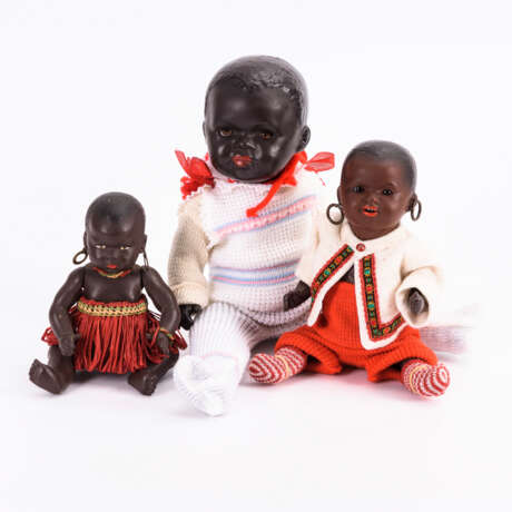3 schwarze Puppen - photo 1