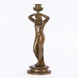 Bronzeleuchter mit Frauenakt - Foto 1