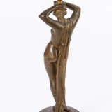 Bronzeleuchter mit Frauenakt - photo 3