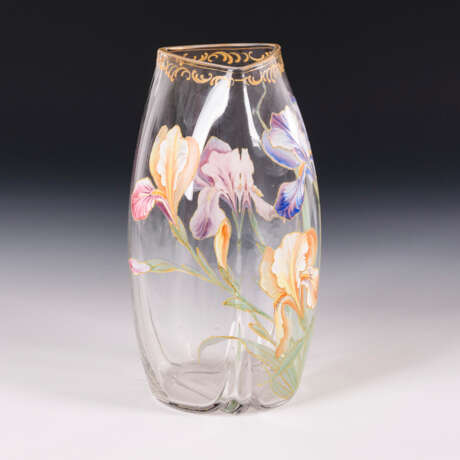 Jugendstil-Vase mit Irisdekor - photo 2