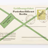 Berlin - 1949, amtlicher FDC Eröffnung des Postschnelldienstes 1.3.49, - Foto 1