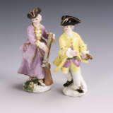 2 Miniaturfiguren: Jägerin und Kavalier - фото 1