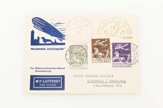 Dänemark / Zeppelin - 1932, 3. Südamerikafahrt, - Foto 1