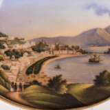 Porzellangemälde: Ansicht Neapel mit Vesuv - фото 2