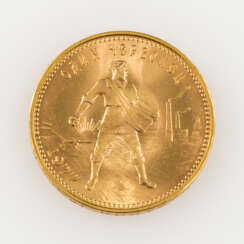 Russland /GOLD - 10 Rubel Tscherwonez 1977,