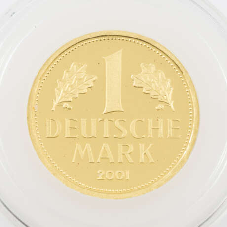 BRD /GOLD - 1 Deutsche Mark 2001 J, - фото 1