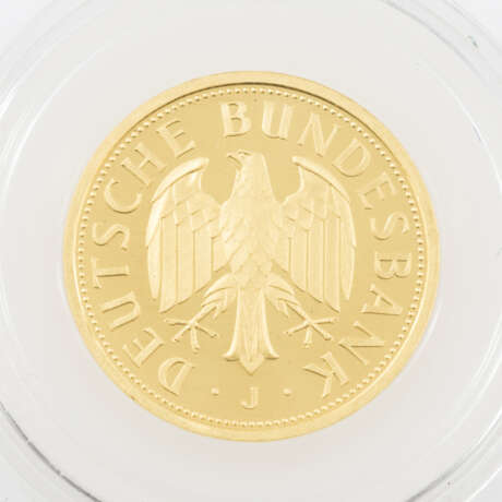 BRD /GOLD - 1 Deutsche Mark 2001 J, - фото 2