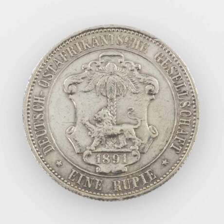 Deutsch-Ostafrika - 1 Rupie 1891, Guilelmus II., ss.-, - Foto 1