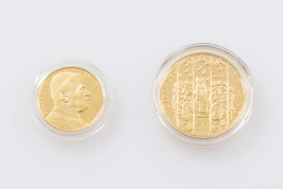 Vatikan /GOLD - 50 Euro + 20 Euro 2006, Papst Benedikt XVI., - фото 1