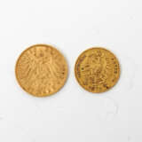 Kleines Konvolut Dt. Kaiserzeit in Gold - bestehend aus 1 x Preussen - 20 Mark 1898 /A, Wilhelm II., - photo 1
