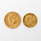 Kleines Konvolut Dt. Kaiserzeit in Gold - bestehend aus 1 x Preussen - 20 Mark 1898 /A, Wilhelm II., - фото 2