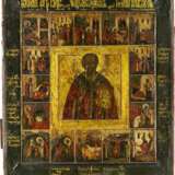 Ikone 'Heiliger Nikolaus von Myra mit 16 Vitaszenen' - photo 1