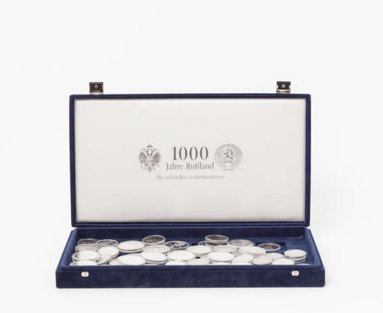 1000 Jahre Russland - Silbermünzen und CuNi Rubel, - Foto 1
