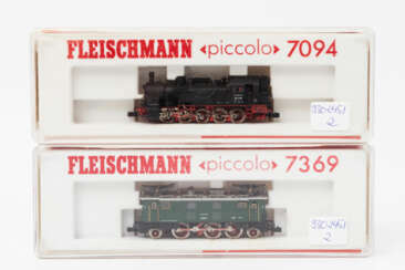 FLEISCHMANN PICCOLO zwei Loks 7094 / 7369, Spur N,