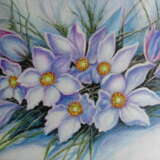 Весенние цветы Картон Акриловые краски Натюрморт 2020 г. - фото 1