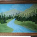 Painting “Carpathian mountains. Carpathian mountains.”, Canvas on the subframe, Oil paint, Impressionist, Landscape painting, Ukraine, 2019 - photo 1