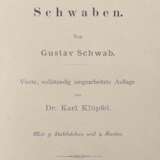 Schwab, Gustav Wanderungen durch Schwaben, vierte vollständig umgearbeitete Auflage von Dr. Karl Klüpfel - Foto 2