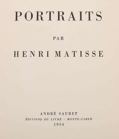 Matisse, Henri Portraits, Monte Carlo, André Sauret - Foto 4