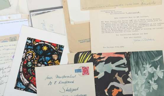 Künstlerkorrespondenzen Hand-/maschinengeschriebene Karten und Briefe unter anderem von Strich-Chapell - фото 4