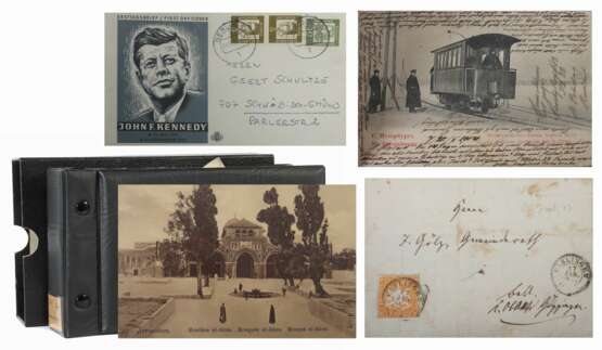 Kleine Postkarten-Sammlung mit ca. 10 handgeschriebenen Briefen um ca. 1900 - Foto 1