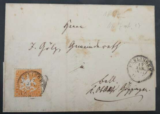 Kleine Postkarten-Sammlung mit ca. 10 handgeschriebenen Briefen um ca. 1900 - Foto 5