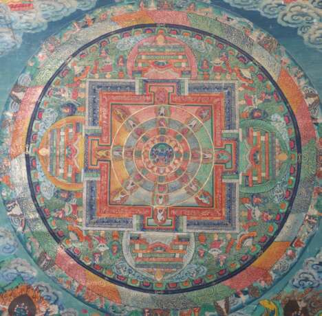 Mandala-Thangka wohl Nordindien/Tibet - photo 4