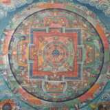 Mandala-Thangka wohl Nordindien/Tibet - Foto 4