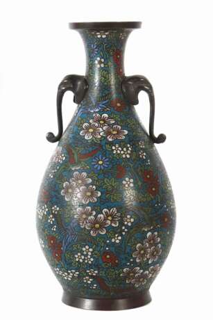 Champlevé-Vase wohl Japan - Foto 1