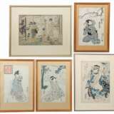 Japanische Farbholzschneider Konvolut verschiedener Farbholzschneider des 18. und 19. Jahrhundert - photo 1