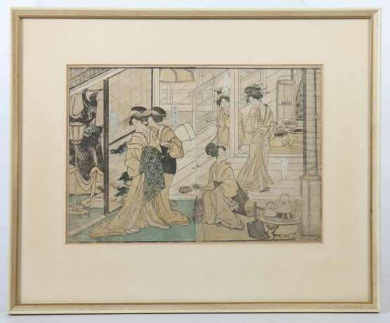 Japanische Farbholzschneider Konvolut verschiedener Farbholzschneider des 18. und 19. Jahrhundert - photo 7