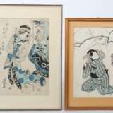 Japanische Farbholzschneider Konvolut verschiedener Farbholzschneider des 18. und 19. Jahrhundert - Foto 9