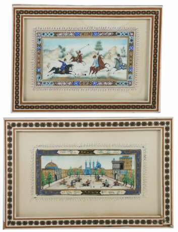 2 Miniaturmalereien Persien - photo 1