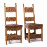 Paar Barock-Stühle mit Maskarons 18. Jahrhundert - photo 1