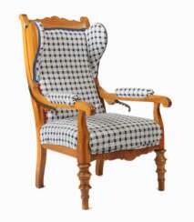 Biedermeier-Sessel mit verstellbarer Rückenlehne 2. Viertel 19. Jahrhundert