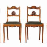 Satz aus vier Louis Philippe-Stühlen Mitte 19. Jahrhundert. - Foto 1