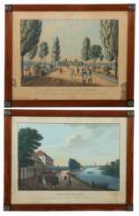 Paar Biedermeier-Bilderrahmen 2. Viertel 19. Jahrhundert