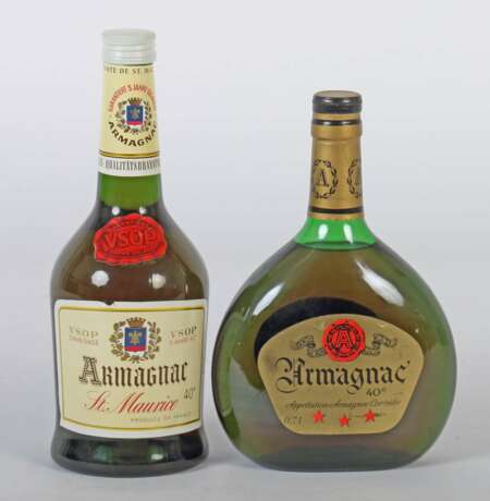 2 Flaschen Armagnac 1x Armagnac St. Maurice - Foto 1