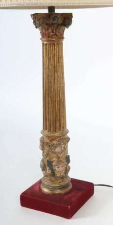 Kleine Barock-Säule als Tischlampe wohl 17. Jahrhundert - photo 2