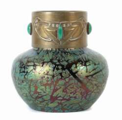 Vase mit Metallmontur Loetz Wwe