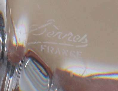 Tischlampe mit Glasfuß Frankreich - Foto 2