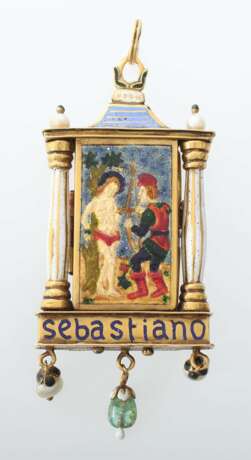 Tabernakel-Anhänger des heiligen Sebastian frühes 19. Jahrhundert - photo 7