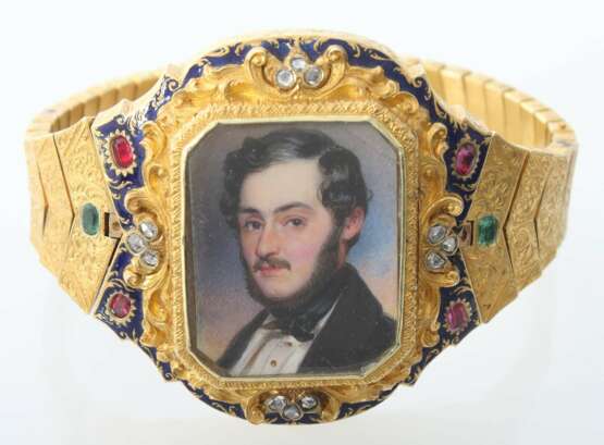 Seltenes Historismus-Armband mit Miniatur um 1845/50 - photo 2