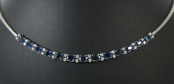 Saphir-Diamant-Collier modern - Foto 2