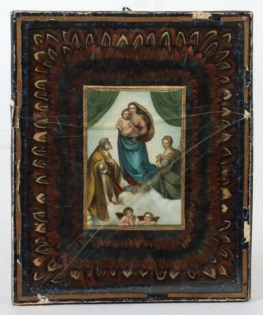 Klosterarbeit ''Sixtinische Madonna'' Süddeutschland 19./20. Jahrhundert - фото 2