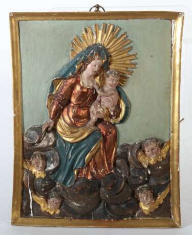 Reliefbild ''Madonna mit Kind'' 18./19. Jahrhundert - Foto 2