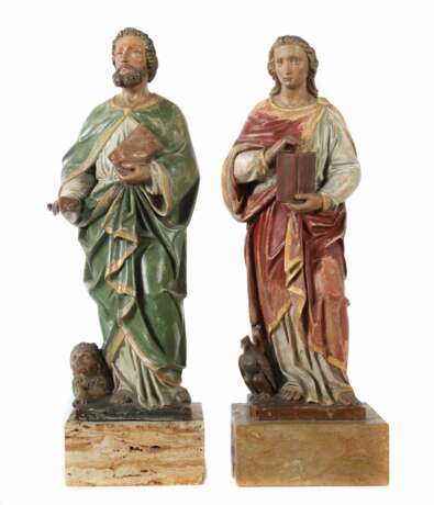 Bildhauer des 19./20. Jahrhundert Zwei Evangelistenfiguren: ''Johannes'' und ''Markus'' - фото 1