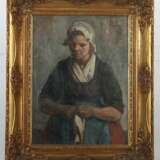 Portraitmaler des 19. Jahrhundert ''Dame beim Stricken'' - photo 2