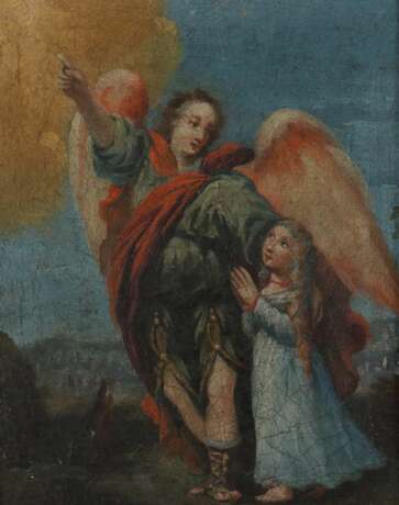 Maler des 19. Jahrhundert ''Schutzengel mit Kind'' - photo 1