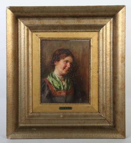 Müller, Emma von (Emma Müller, Edle von Seehof), Innsbruck 1859 - 1925 München, Genre- und Portraitmalerin in München, Defregger-Schülerin. ''Bauernmädchen'' - photo 2